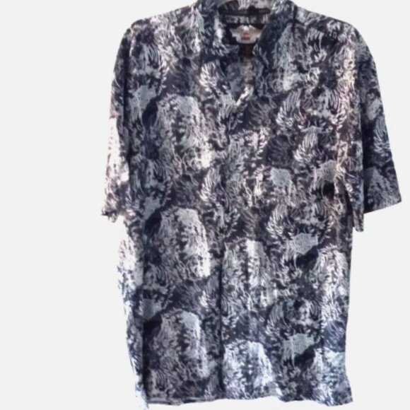 Harley-Davidson Hawaiian Shirt Men’s Size S Black Motorcycle Tropical Button Up - Picture 10 of 11